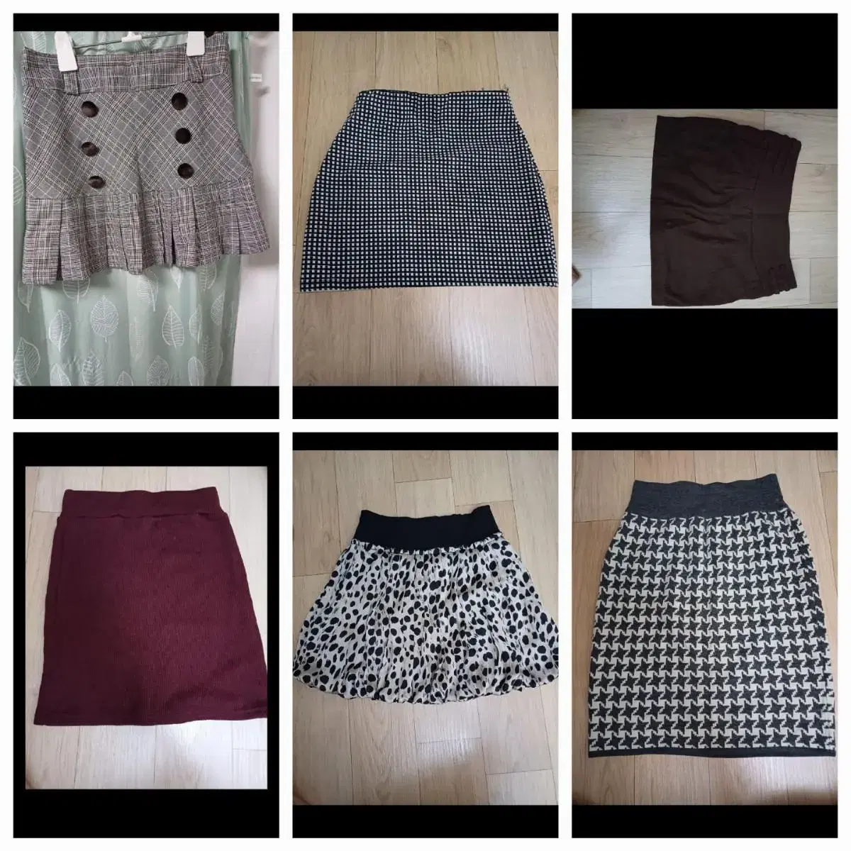 [55-66] 6 Vintage Skirt Miniskirts gaeul Winter