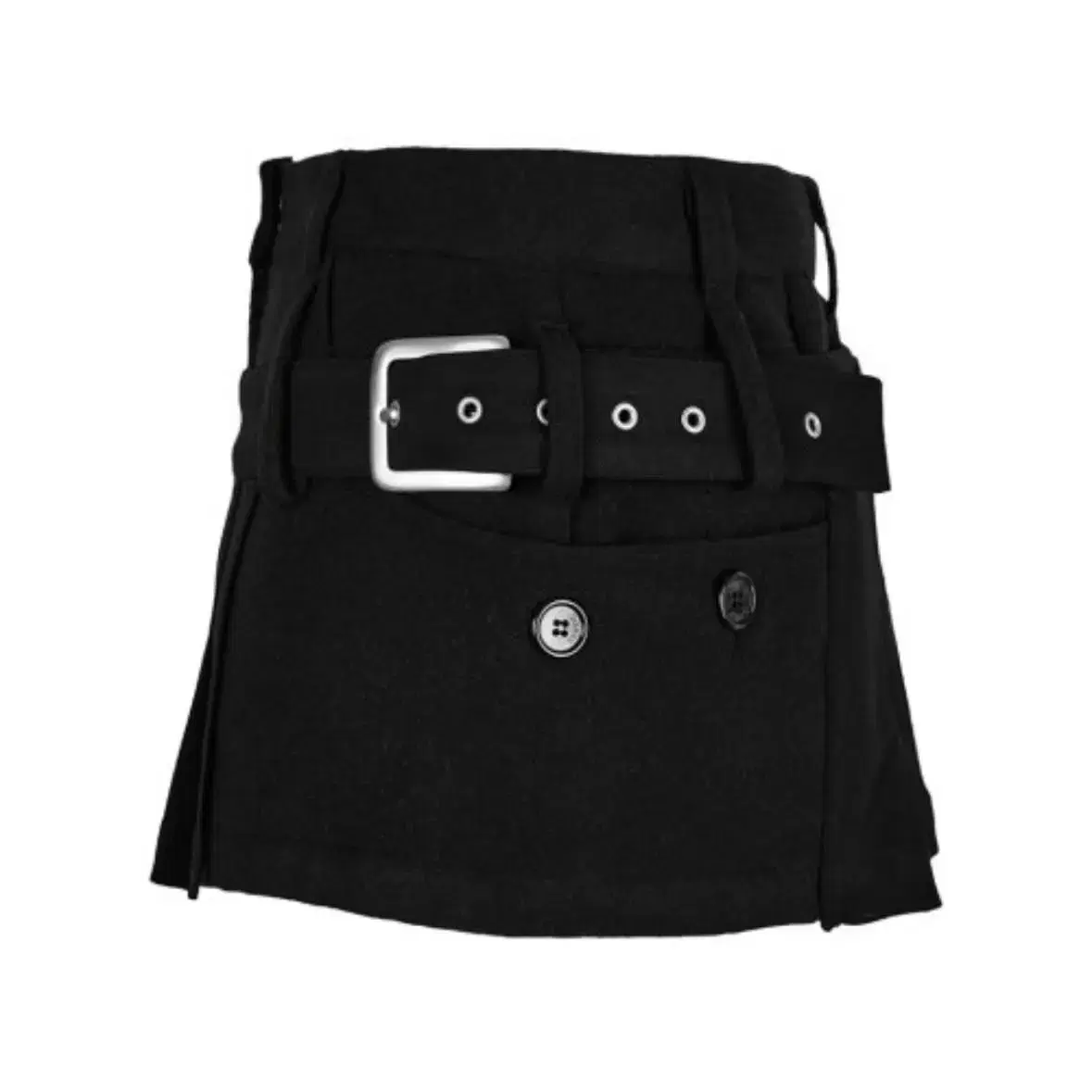 세릭 buckle micro mini skirt