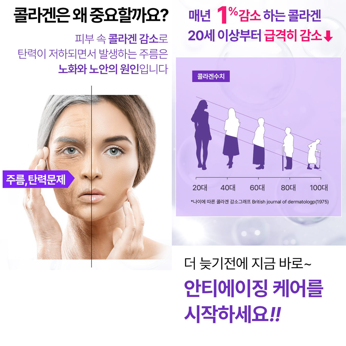 콜라겐 펩타이드 탄력 크림 수분 보습 재생 단백질크림 눈가 팔자주름 개선