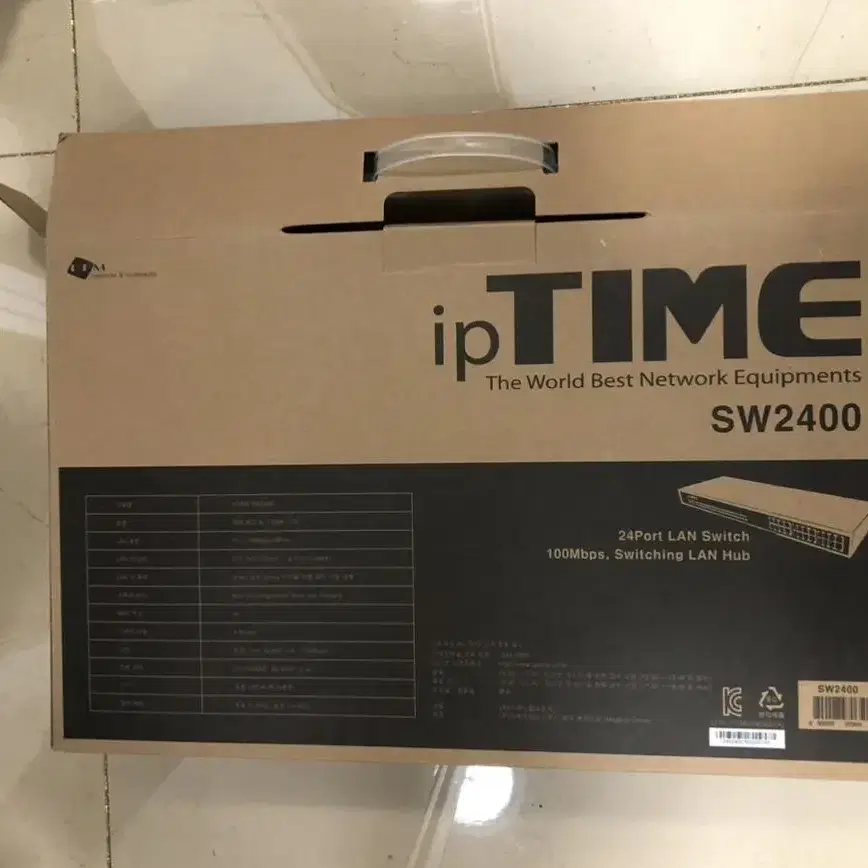 ip time sw2400 새제품 팝니다 (인터넷 허브 24포트)