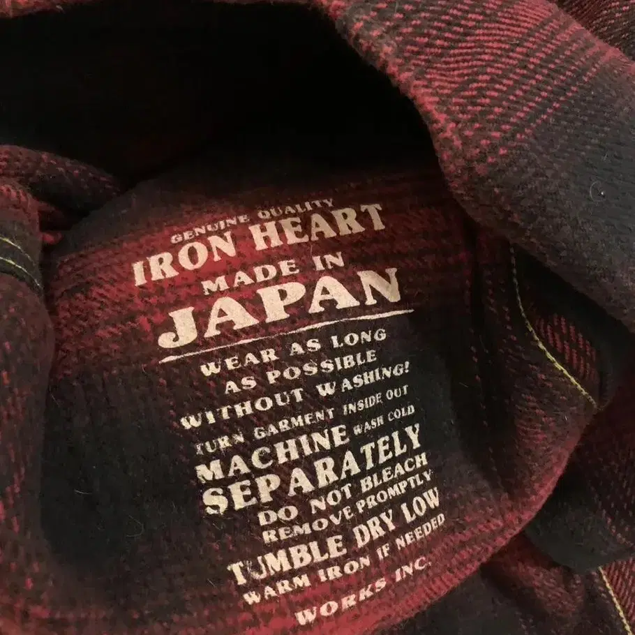 IRON HEART ULTRA HEAVY FLANNEL SHIRTS