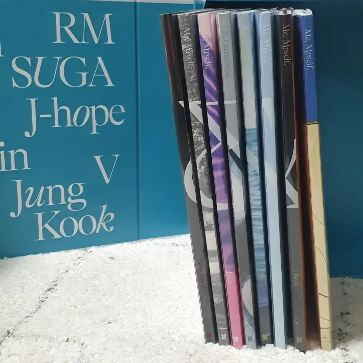 bangtan photobook full set (photocard, all items by member)