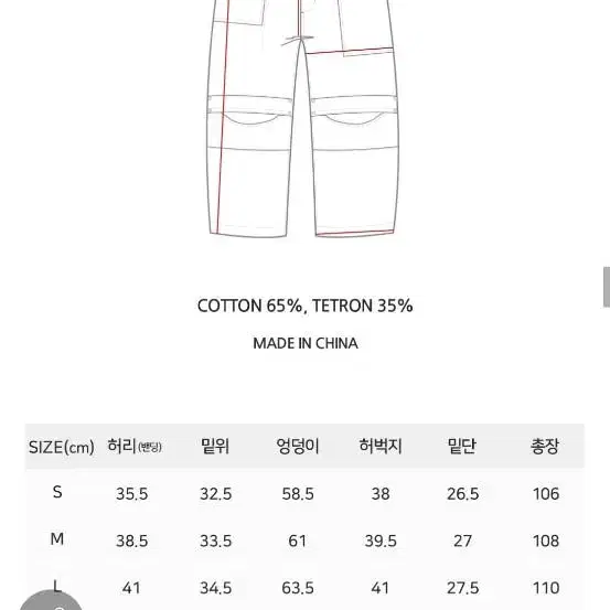 빅유니온 UNBALANCE FATIGUE PANTS크림 M