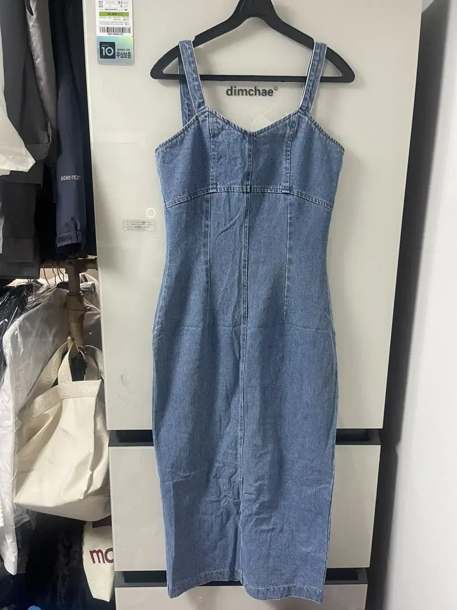 flea one-piece yoni fit long denim mellbread ONEPIECE