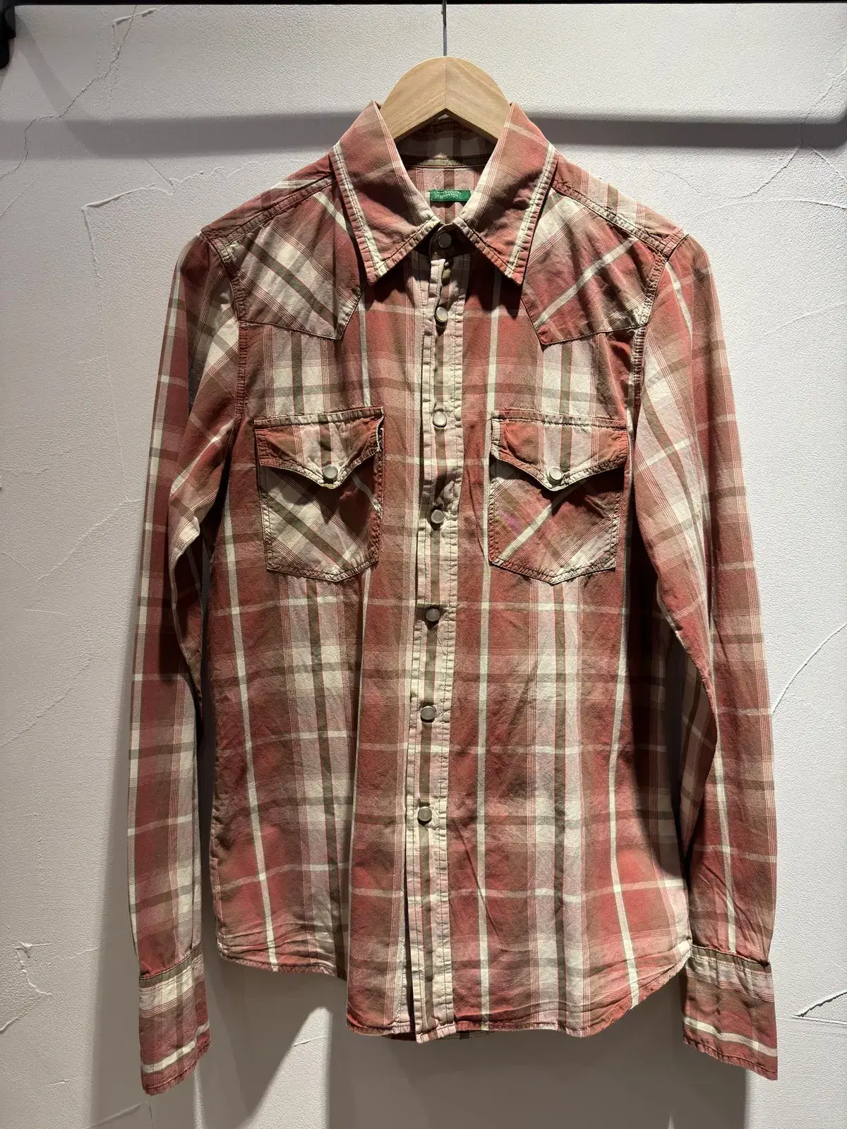 [MADE IN ITALY] Benetton Western Check Shirt