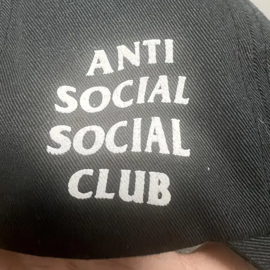 anti social social club 볼캡