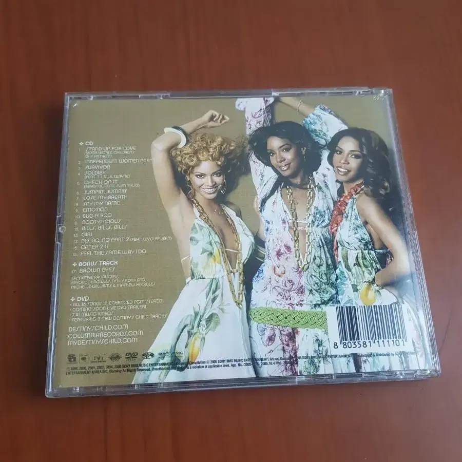 흑인음악 Destiny's Child #1's cd+dvd 알앤비 비욘세