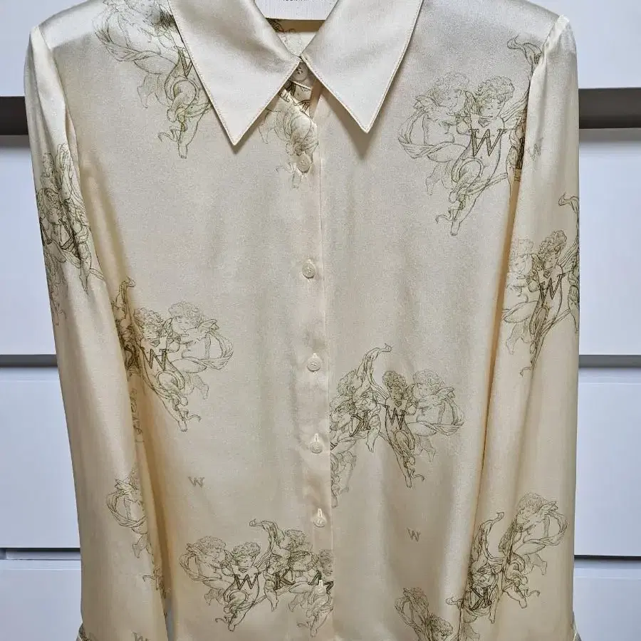 분더캄머 Prink Silk Shirt