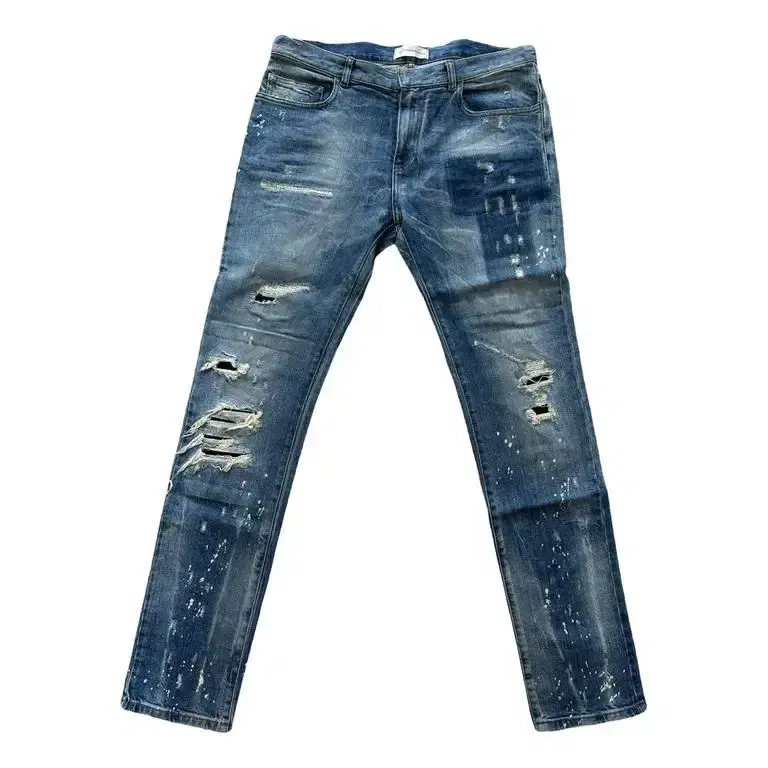 Fei Connection 32 Destroyed Slim Denim Pants Span Jeans M-Pants-114