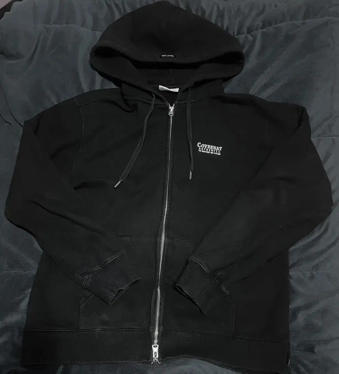 CoverNet 2-Way Hooded Zip-Up Black