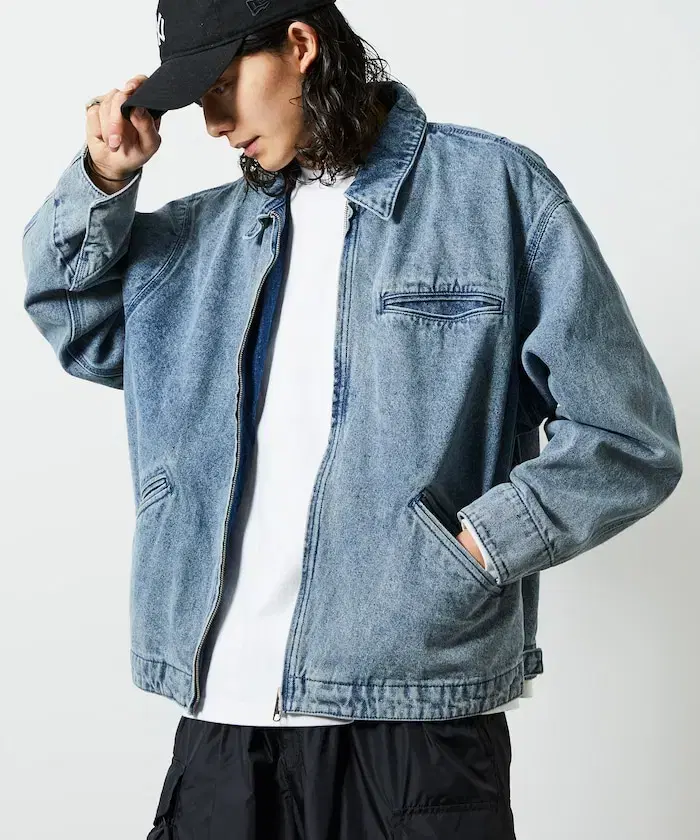 Freakstore Used Detroit Denim Workjacket Jeans Jacket bloo L