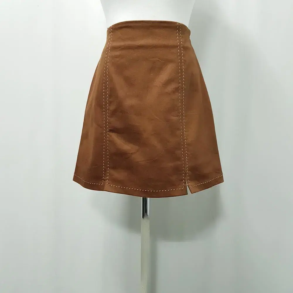 Vintage Stitched Span A-line Mini Skirt WomenS D329