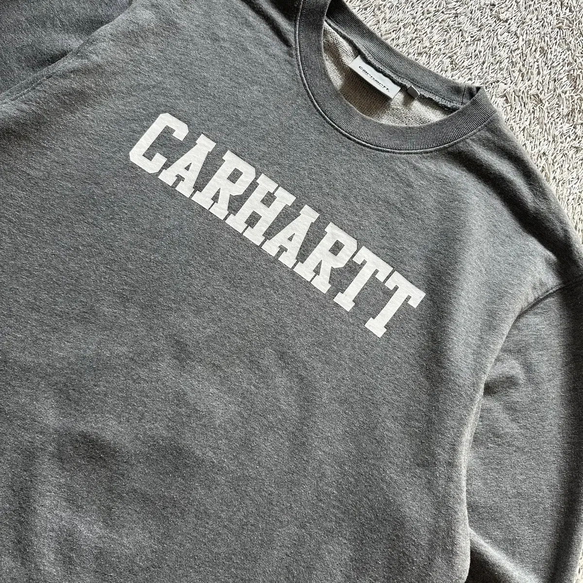 [L] 칼하트 윕 CARHARTT WIP 유니버시티 맨투맨 그레이