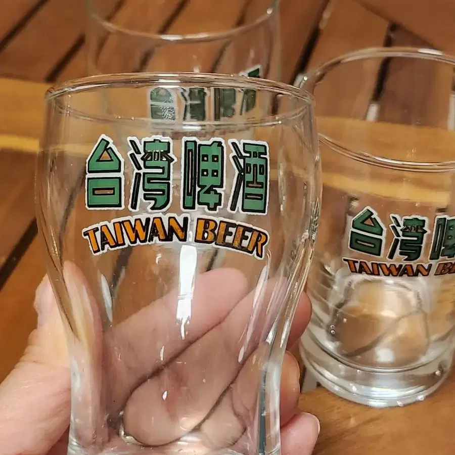 대만 타이완 빈티지 맥주잔 taiwan beer