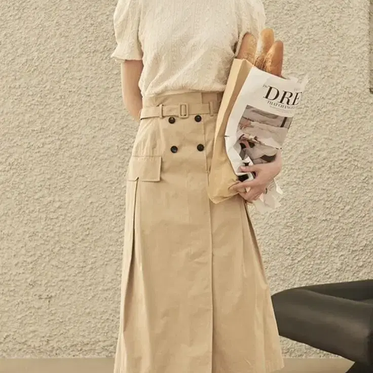 플로움 Berlin Trench Skirt 베이지 xs