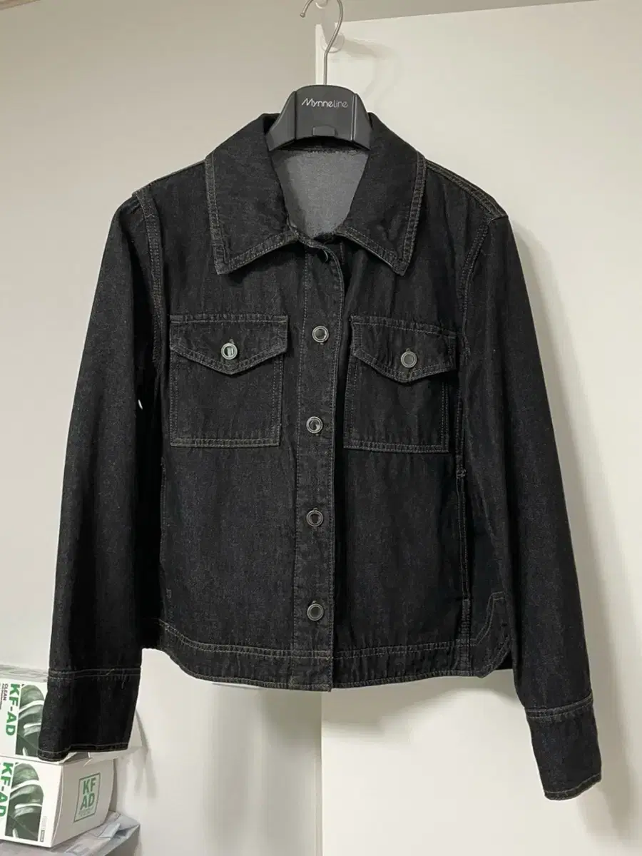 Anivee f. Anivee Black Denim Jacket 221A61DK