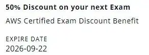 AWS 자격증 시험 50% 할인 바우처