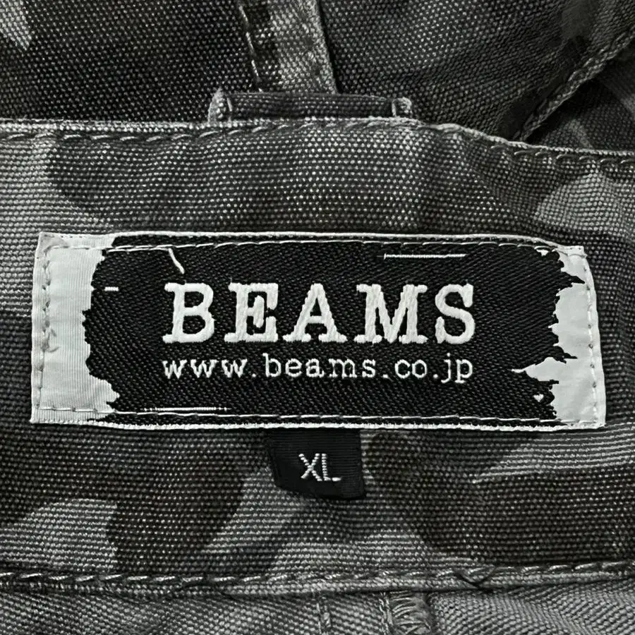 BEAMS 회색 밀리터리 카고 팬츠 34INCH