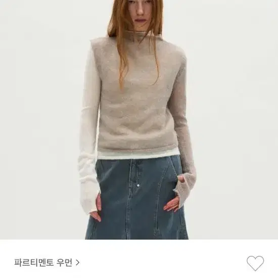 파르티멘토우먼 레이어드 니트