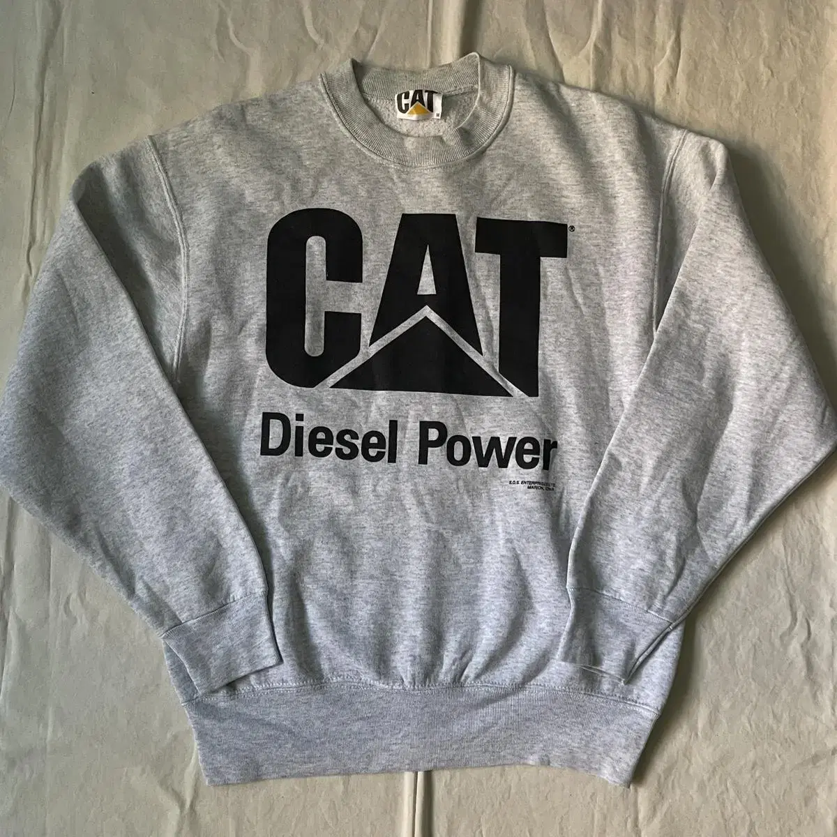 90s Cat Diesel Power 빈티지 스웻셔츠 맨투맨