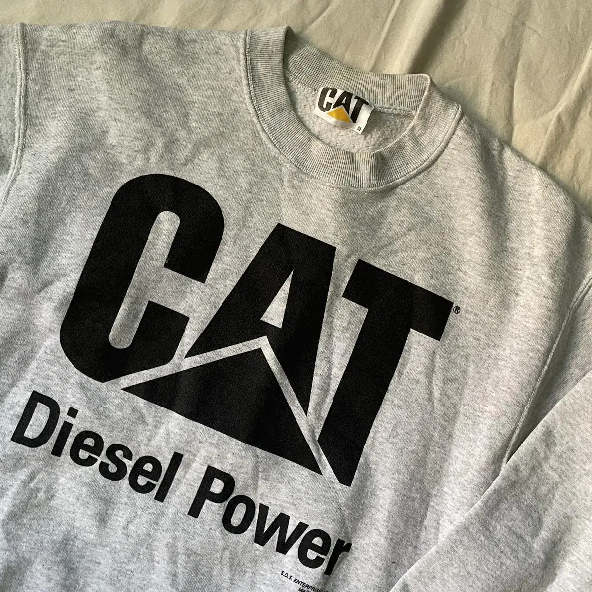 90s Cat Diesel Power 빈티지 스웻셔츠 맨투맨