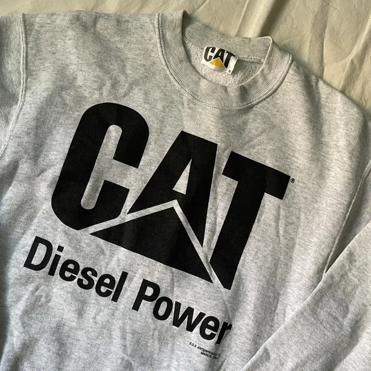 90s Cat Diesel Power 빈티지 스웻셔츠 맨투맨