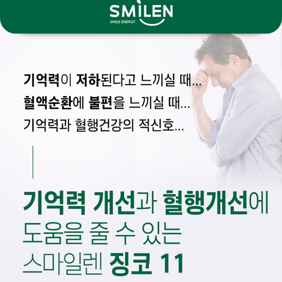 스마일렌 징코 11 600mg*30정