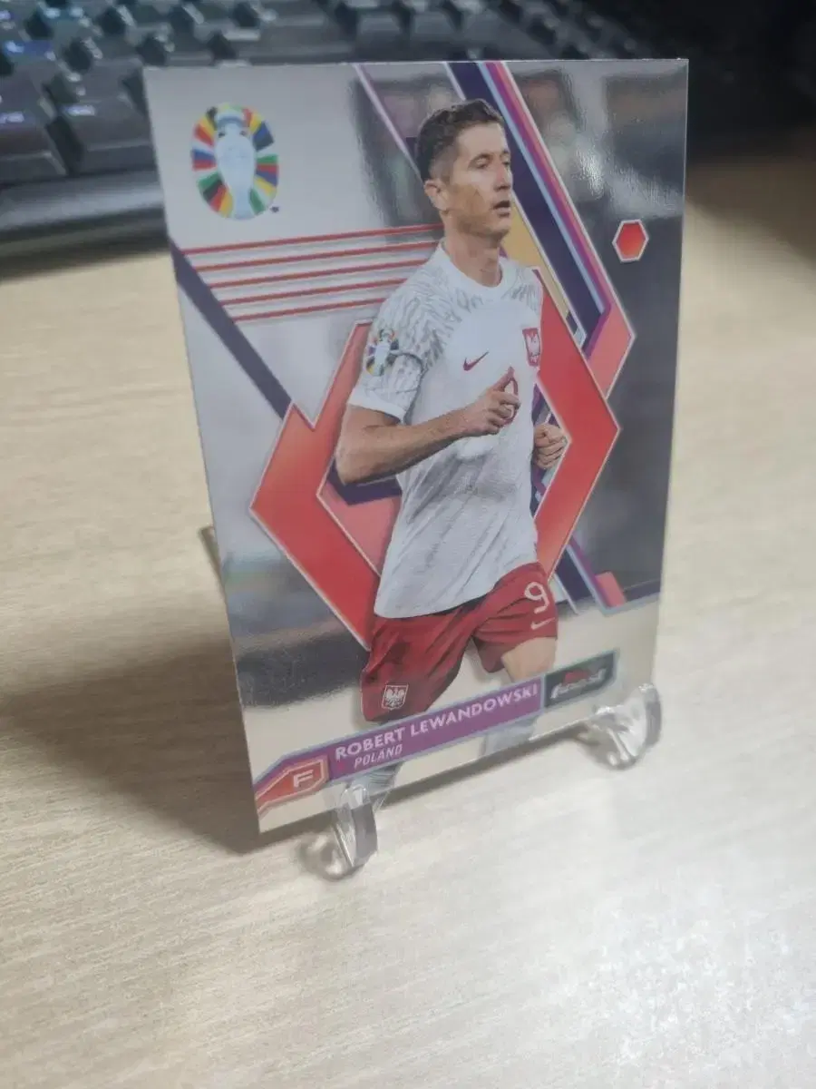 24€ Topps Finest FC Barcelona Lewandowski soccer kard!