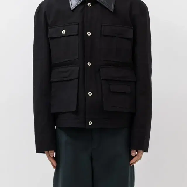 타일레 CRAFT COTTN CHORE JACKET (BLACK