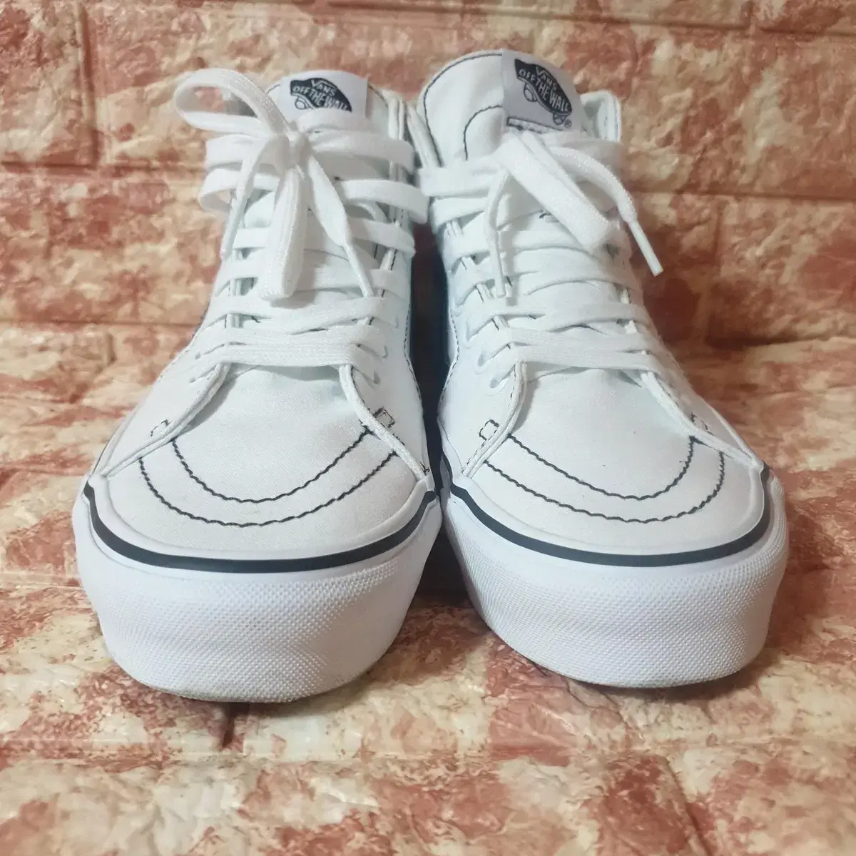 (260) VANS 반스 남자 스니커즈 하이탑 화이트