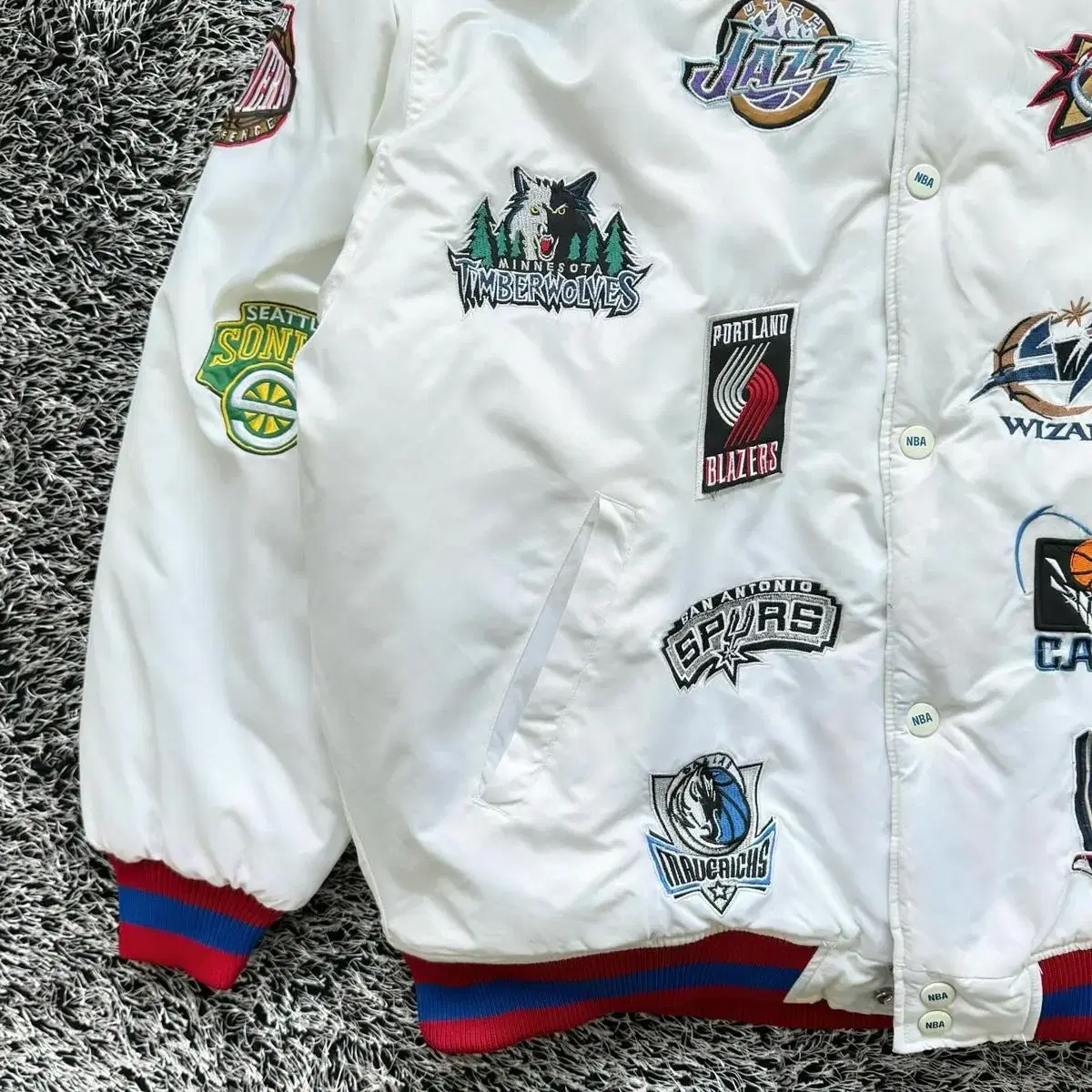 유니크스포츠 1990s NBA 올스타 패치 바시티 점퍼