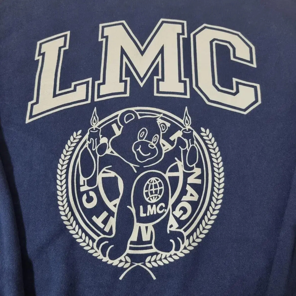 lmc 블루네이비 맨투맨 스웻셔츠 S