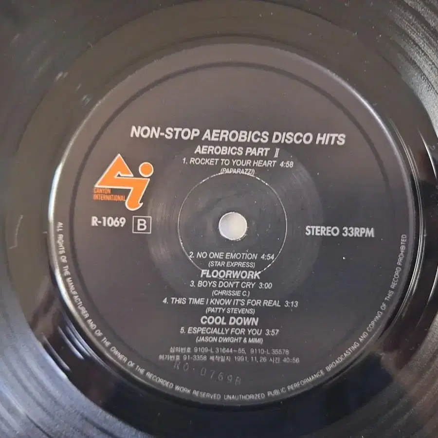 Non-Stop Aerobics Disco Hits LP