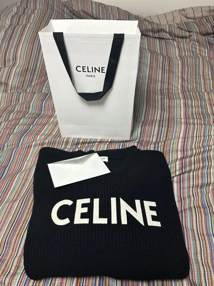 Seline Logo Ribbed Men's Knit