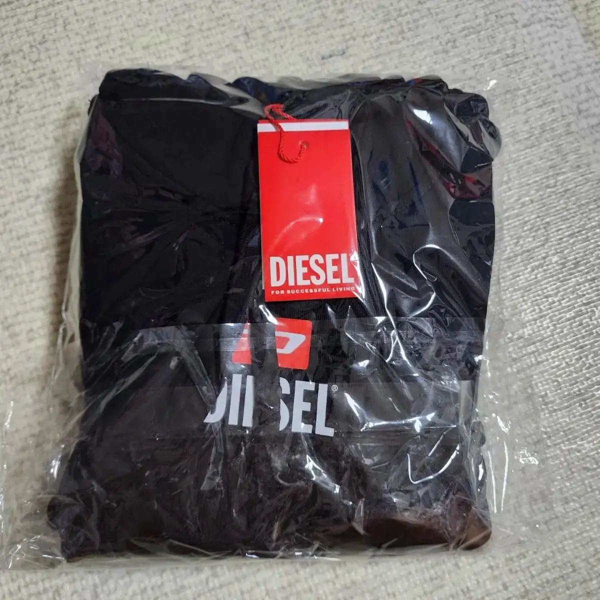 Diesel 로고 후디 블랙 (새상품)