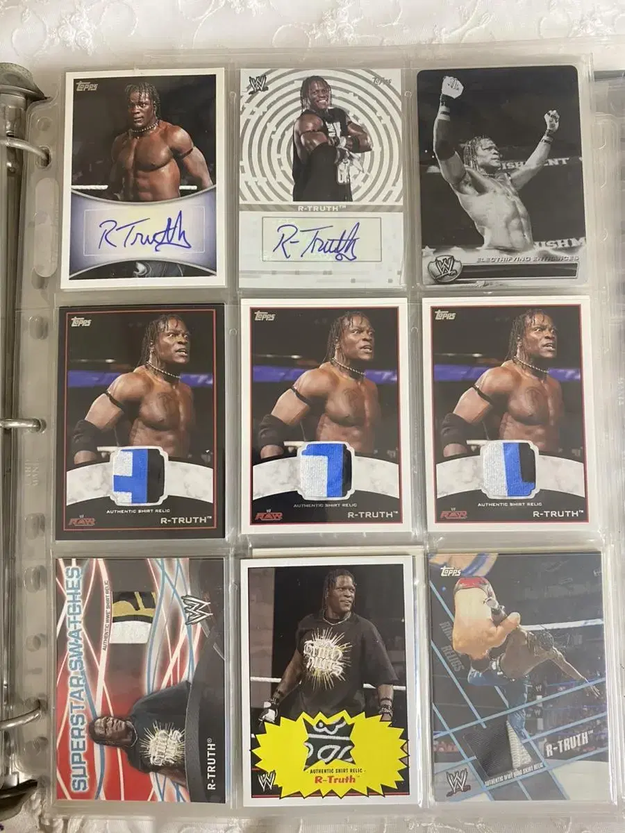 WWE 레슬링 R-TRUTH 알투르스 카드 card auto 져지 레어