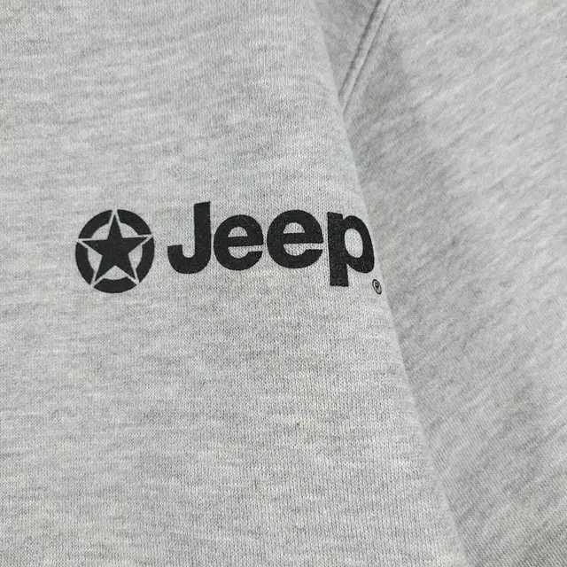 JEEP 지프 멜란지그레이 박스패치 스웻 후드 티셔츠 L