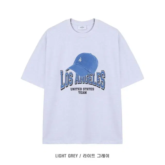 X배송비X LA 볼캡 나염 오버핏 라운드 반팔티(3color)