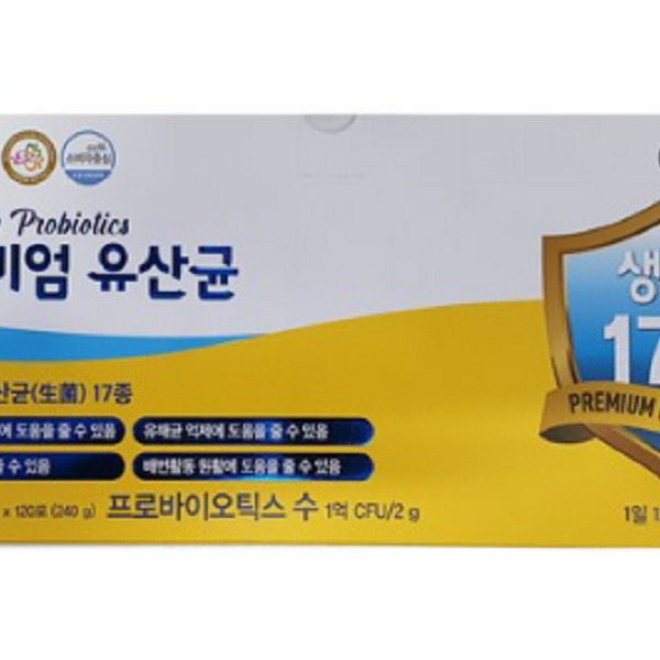 종근당 프리미엄 유산균 2g x 120포 4개월분 하루 한포