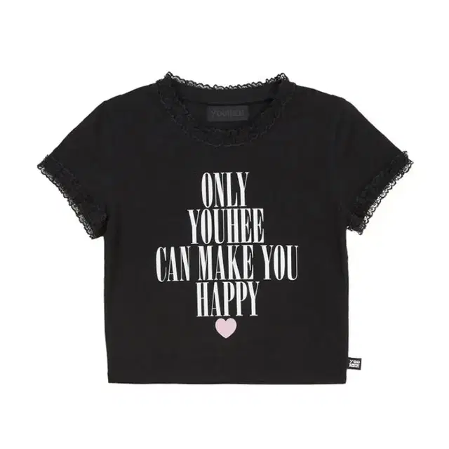 유희 LACE LETTERING BABY T-SHIRTS