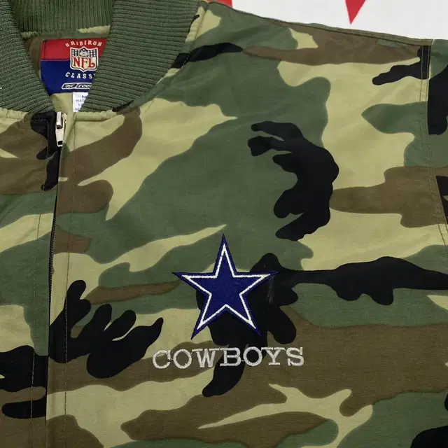 NFL 카우보이 카모자켓 M 실측 L-XL