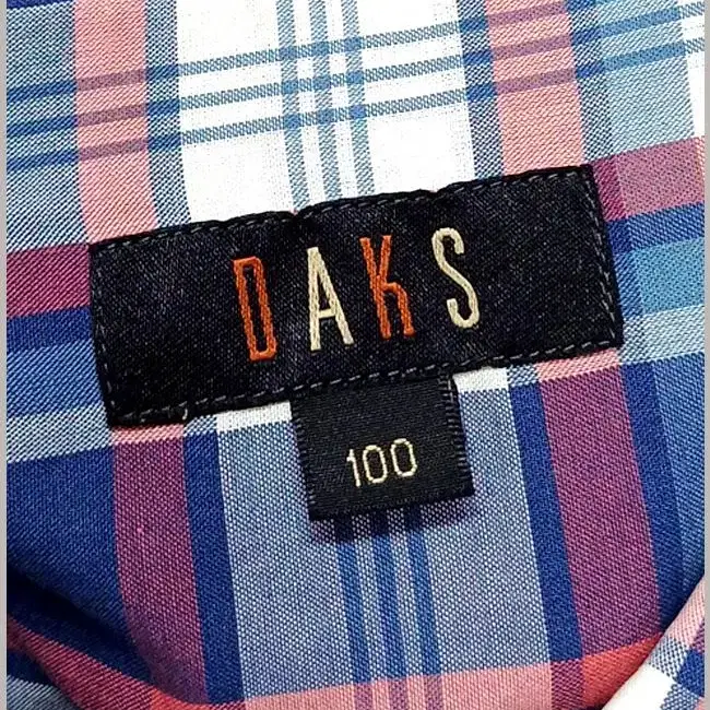 닥스 DAKS 정품 체크 셔츠 남방 100 H-658