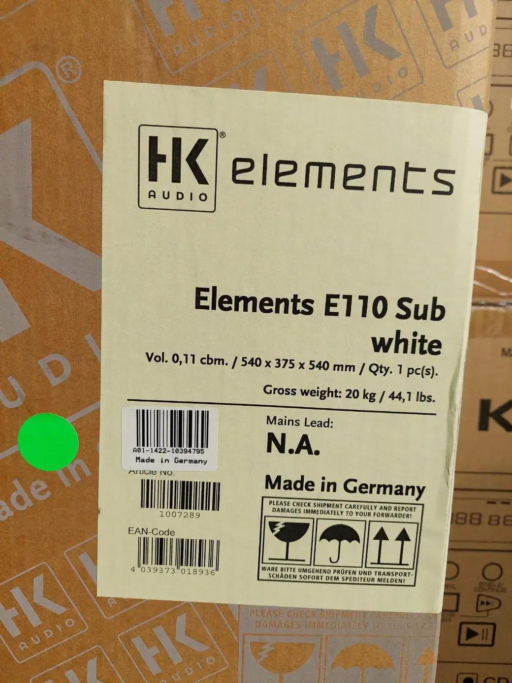 HK audio Elements E110 서브 스피커 팝니다