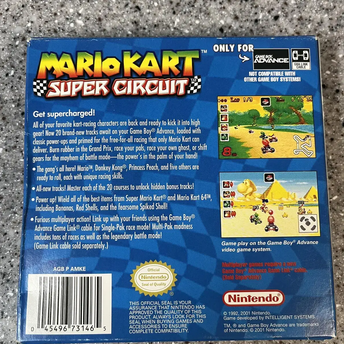 GBA 게임보이 어드밴스 마리오 카트 북미판 MARIO KART