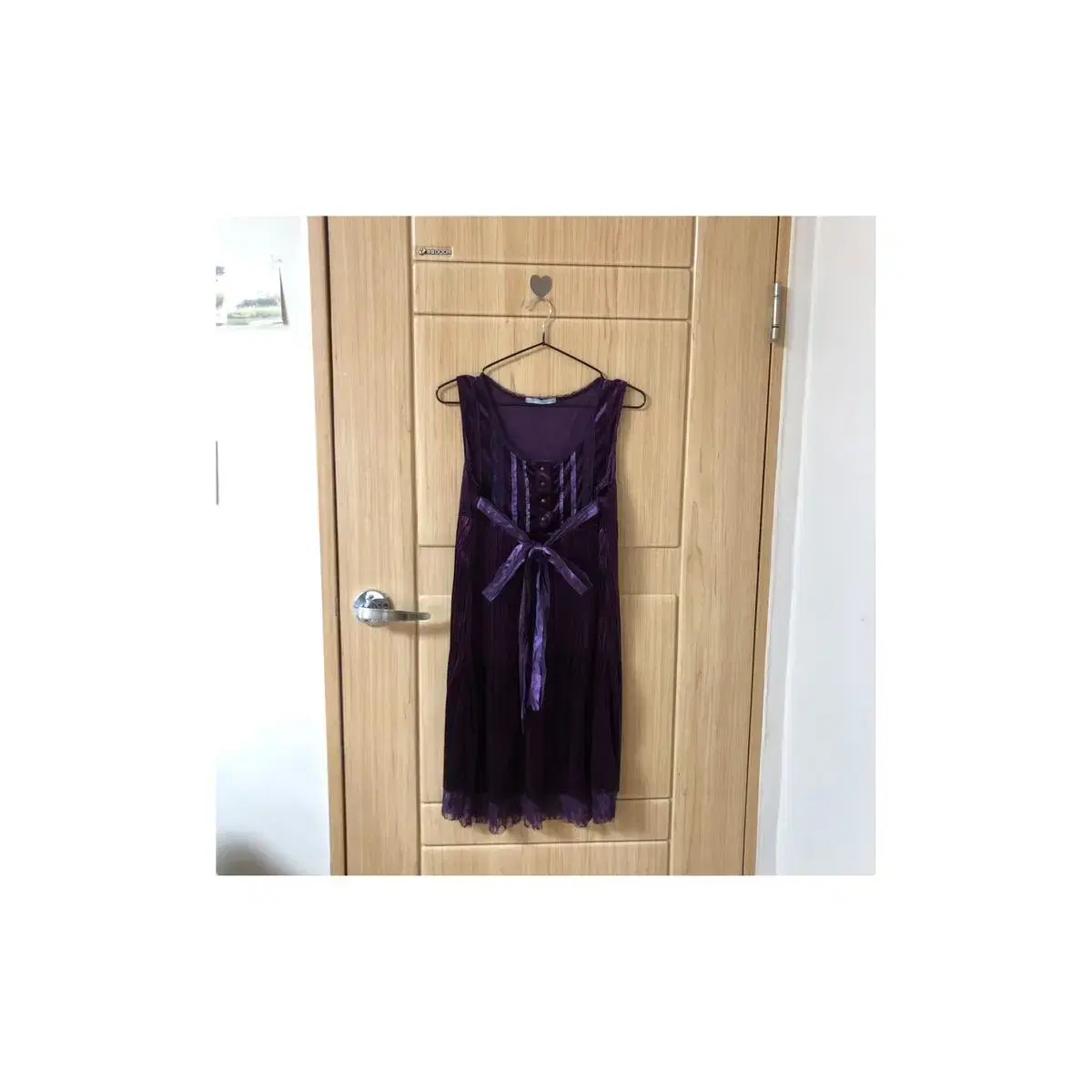 Vintage RETRO GIRL purple velvet ops