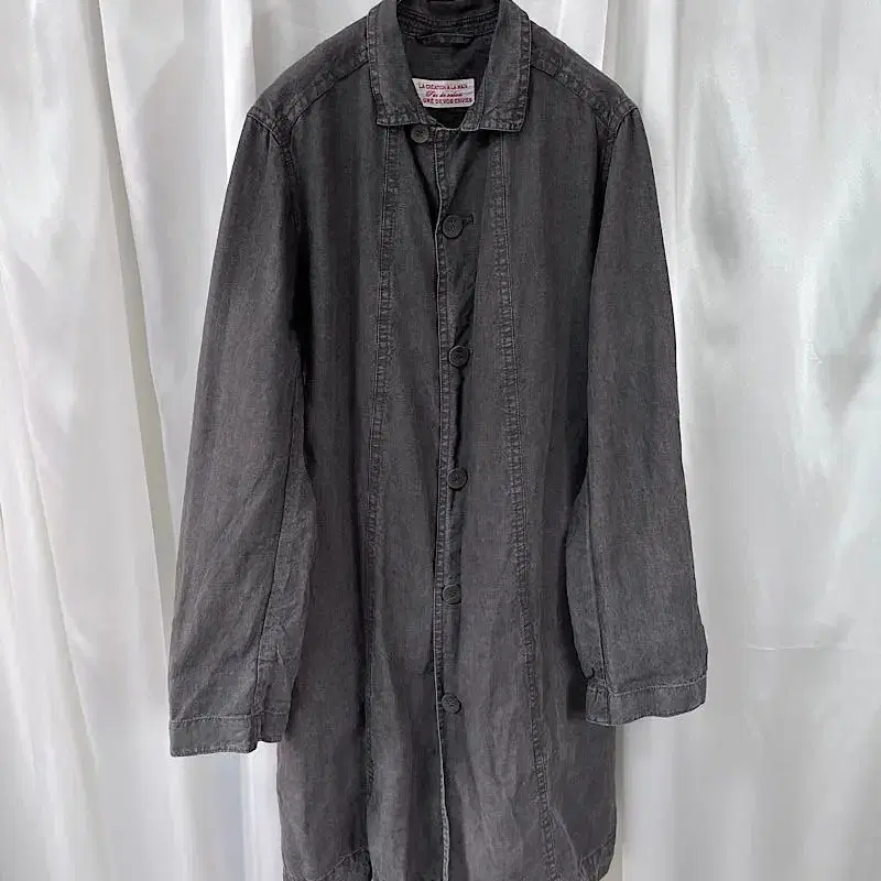 pas de calais linen coat (linen 100%)