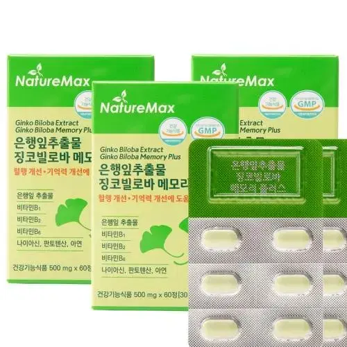 네이처맥스 은행잎추출물 징코빌로바 메모리 플러스 60정x3BOX