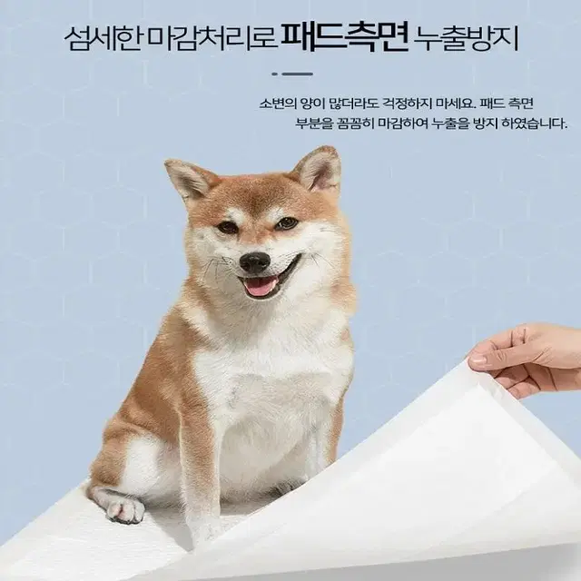 [보급형 애견패드] 배변패드 냄새제거 육각벌집디자인 입체 엠보싱 애견패드