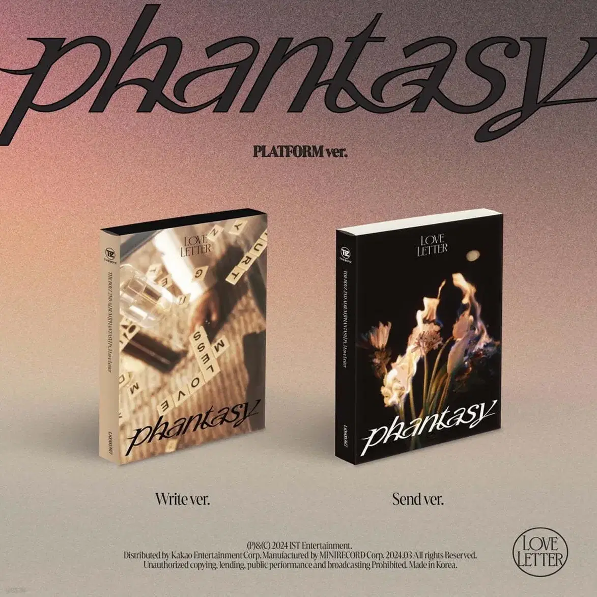 더보이즈 phantasy pt.3 넥타 미개봉 앨범 판매