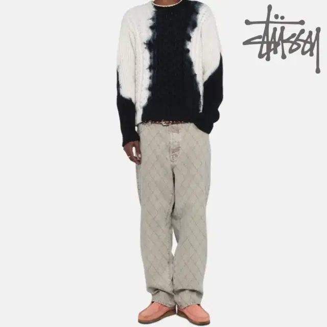 스투시 stussy 피셔맨 스웨터 XL 새상품